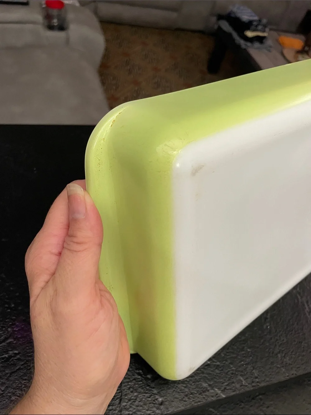 Pyrex Lime Green 2 Qt Ceramic Rectangular Baking Dish - Home Kitchen